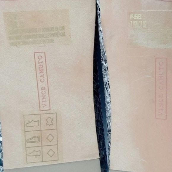 VINCE CAMUTO Lemel Snake Print Leather Ballet Flats Sz 7.5 M - Picture 11 of 11